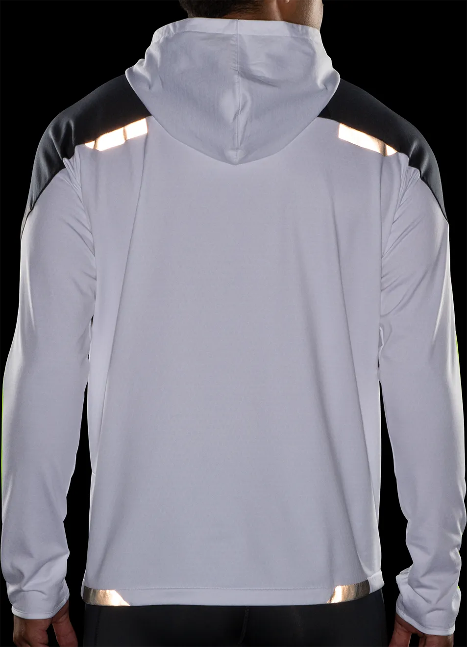 Men’s Run Visible Thermal Hoodie (134 - White/Asphalt/Nightlife)