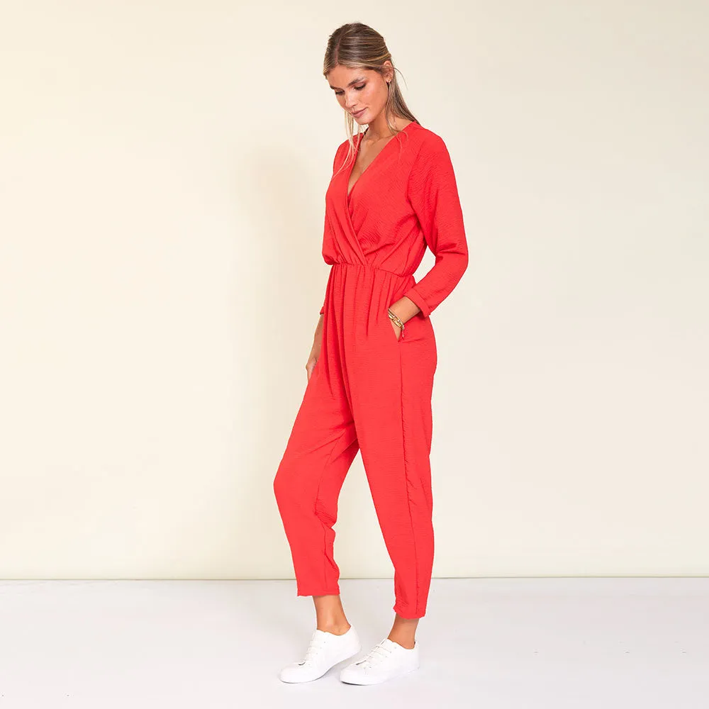 Morgan Jumpsuit (Red)