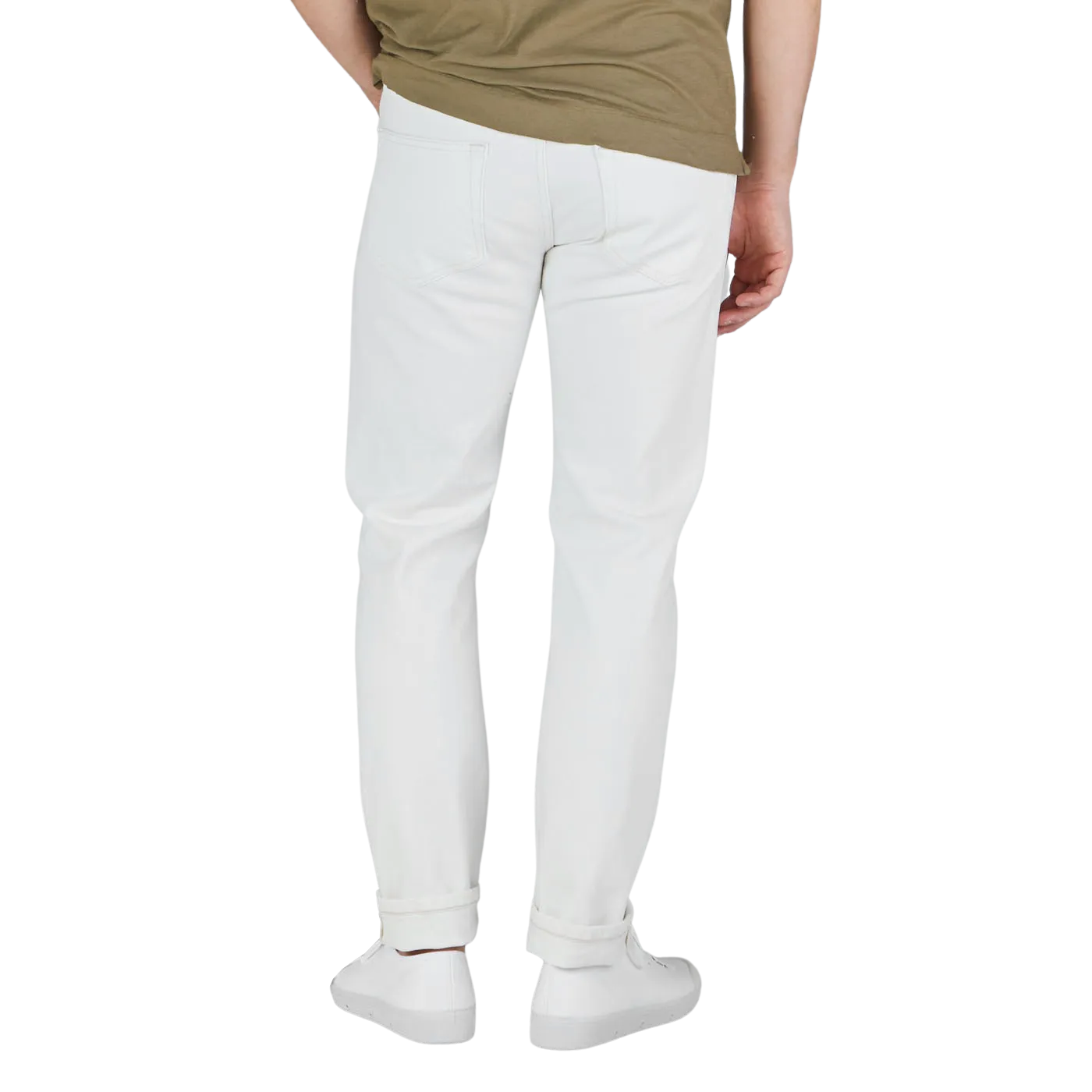 Natural White Cotton TM005 Jeans