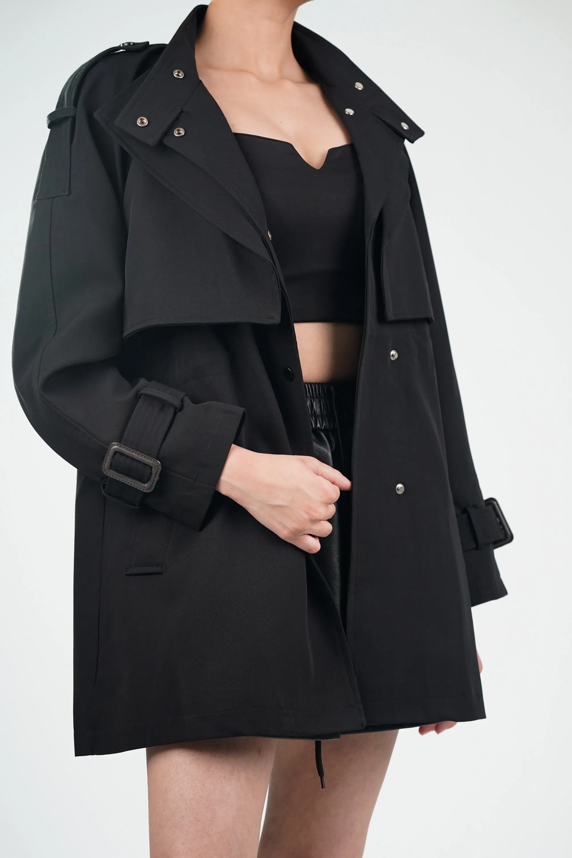 Nightfall Short Trench Coat