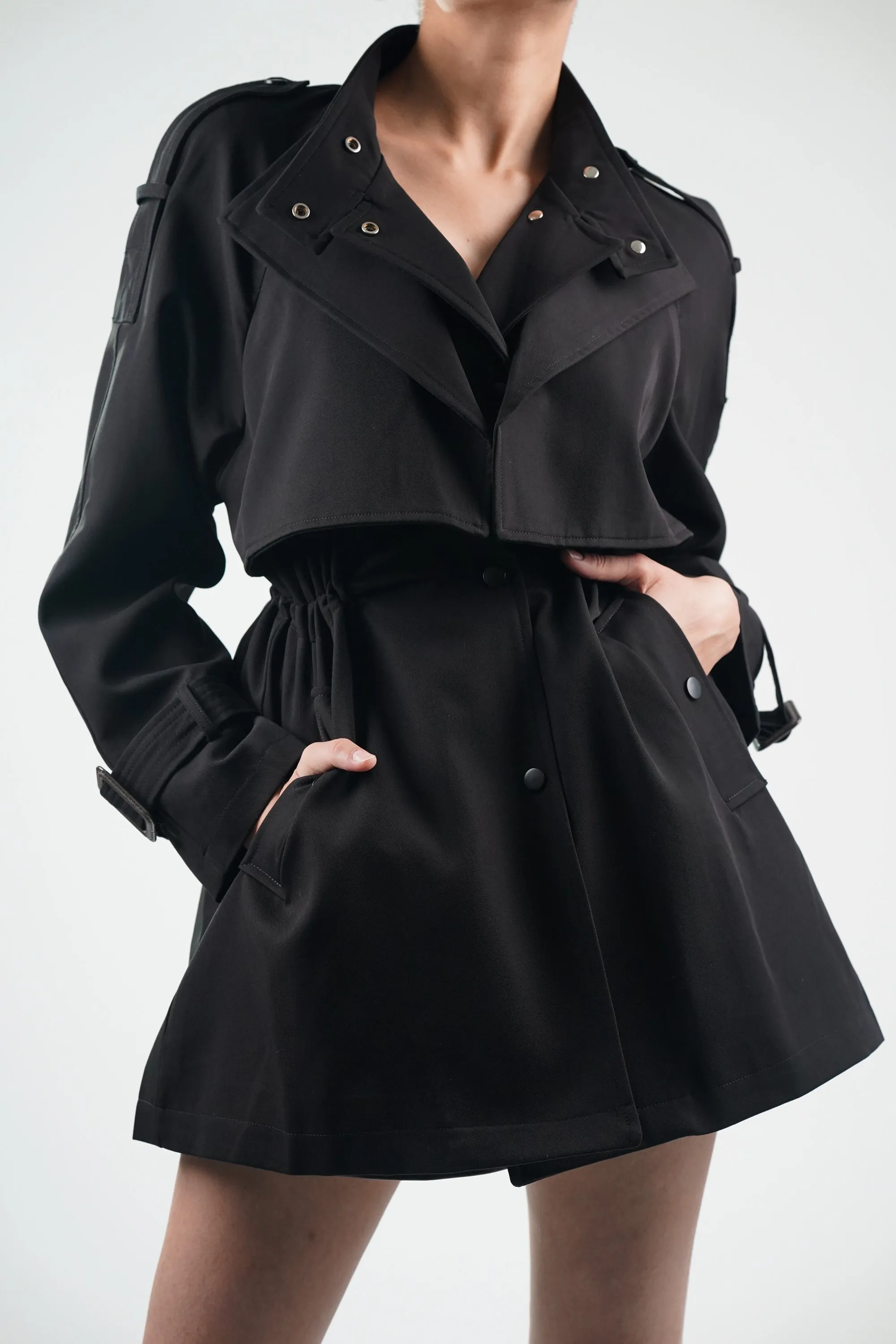 Nightfall Short Trench Coat