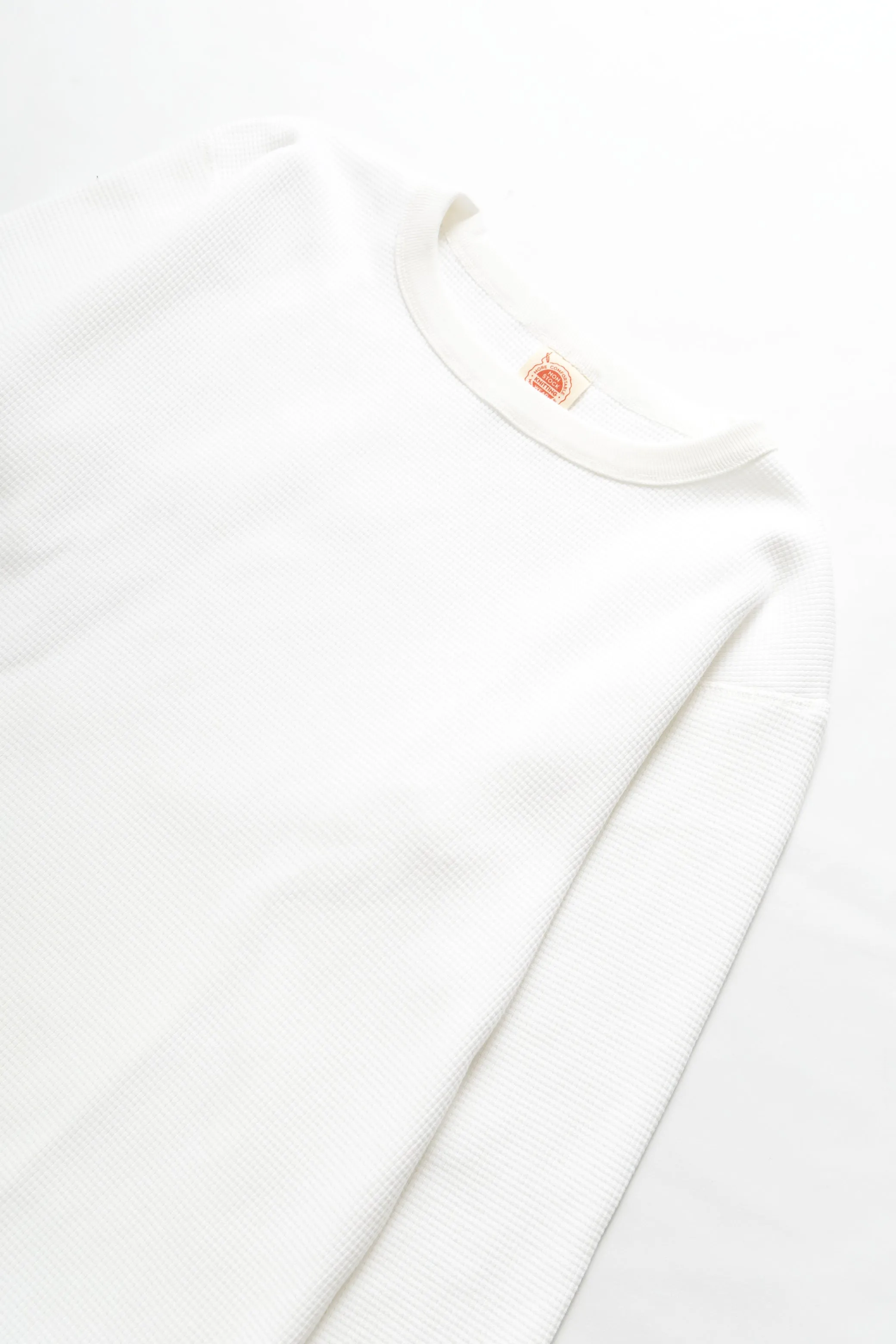 Non Stock MFG - Thermal Waffle Long Sleeve - White