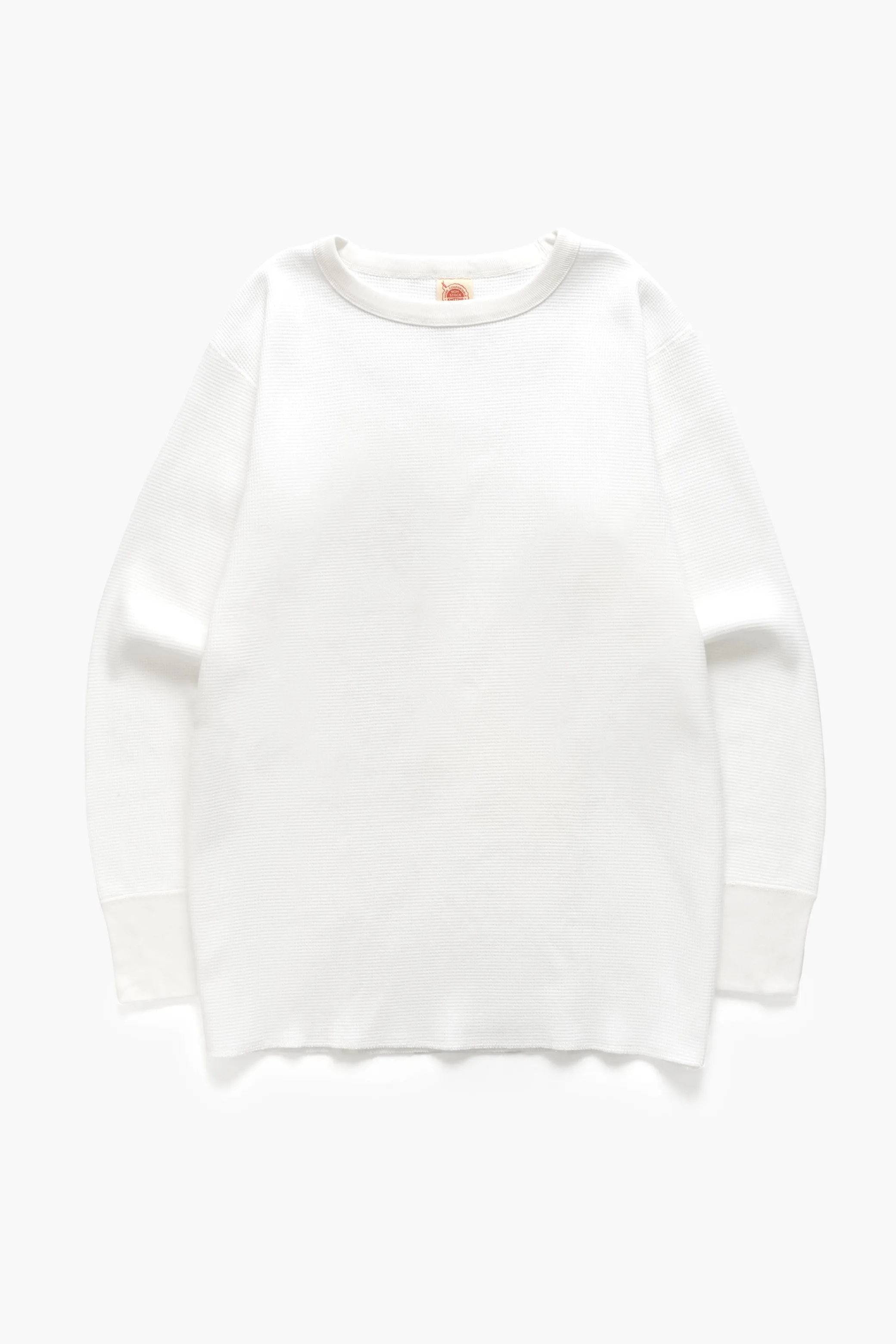 Non Stock MFG - Thermal Waffle Long Sleeve - White