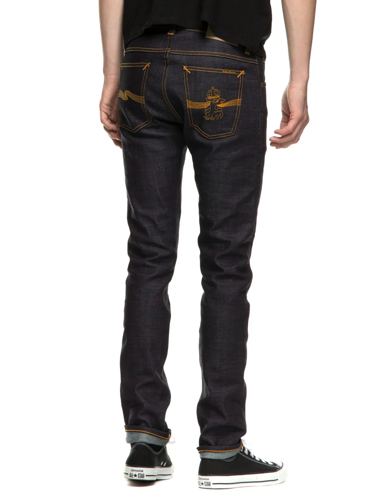 Nudie Jeans Tilted Tor Dry Royal Embo