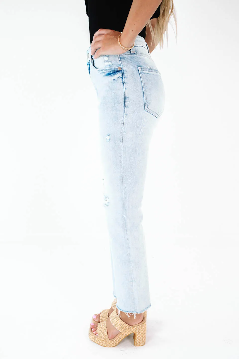 Pistola Lennon High Rise Crop Boot Jeans - Vintage