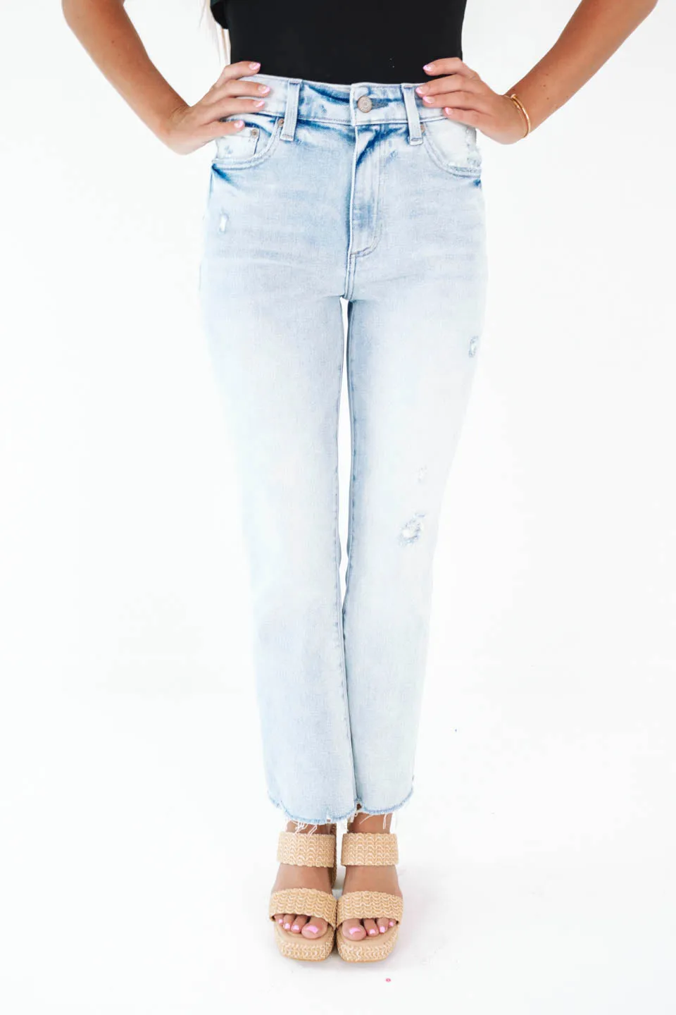 Pistola Lennon High Rise Crop Boot Jeans - Vintage