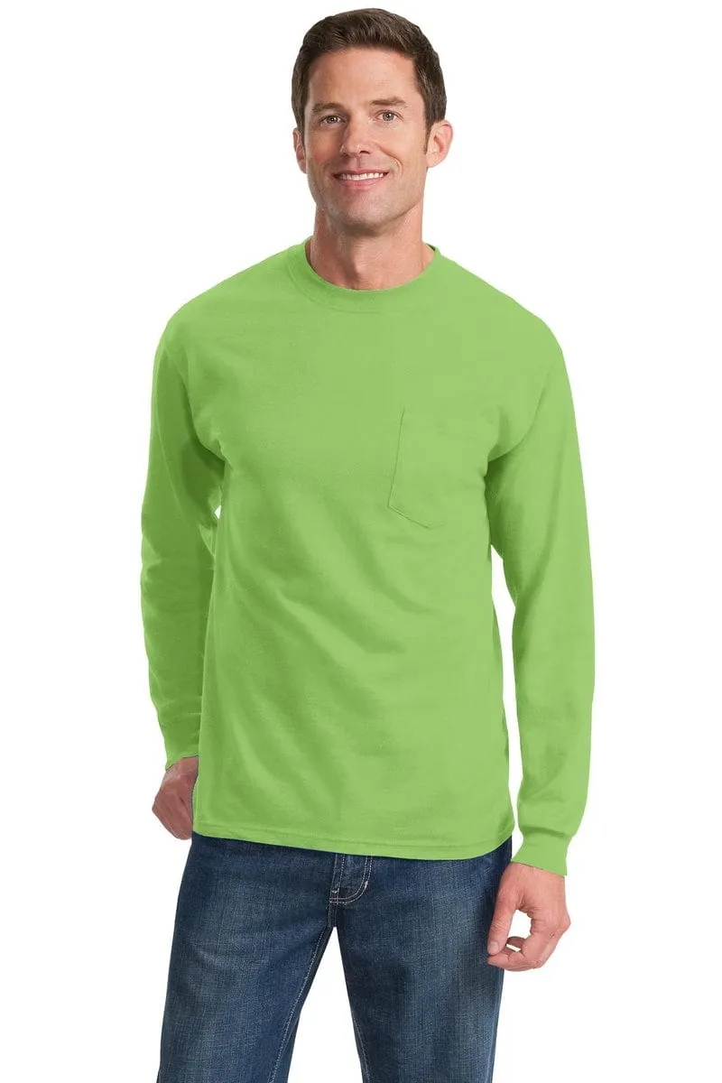 Port & Company ®  - Long Sleeve Essential Pocket Tee.  PC61LSP