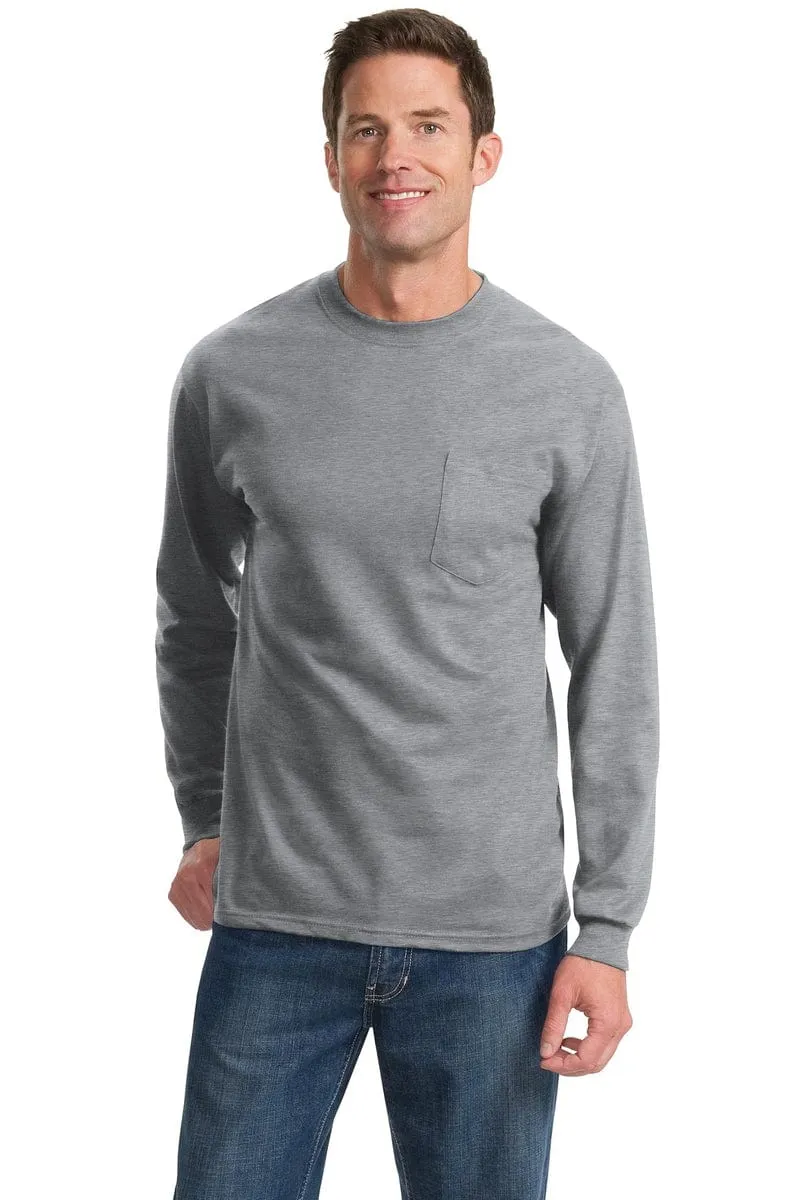 Port & Company ®  - Long Sleeve Essential Pocket Tee.  PC61LSP