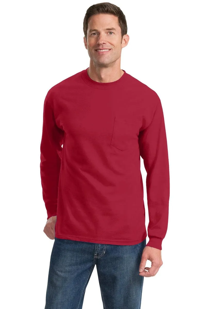 Port & Company ®  - Long Sleeve Essential Pocket Tee.  PC61LSP