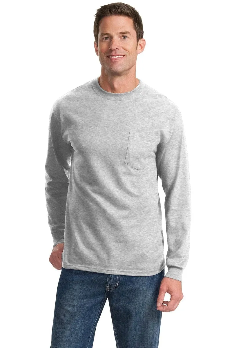 Port & Company ®  - Long Sleeve Essential Pocket Tee.  PC61LSP