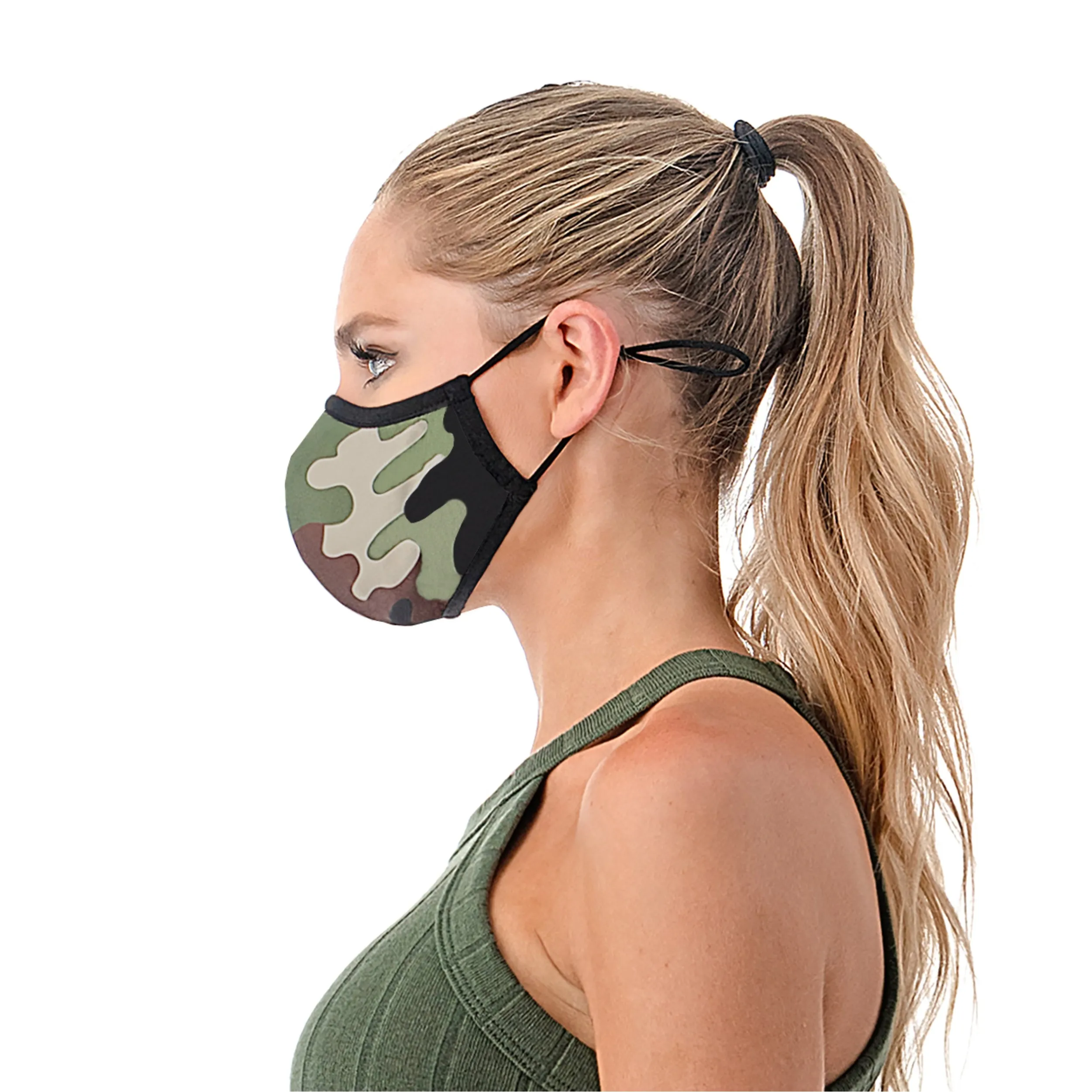 PREMIUM SILVER-ION REUSABLE FACE MASK IN CAMOUFLAGE