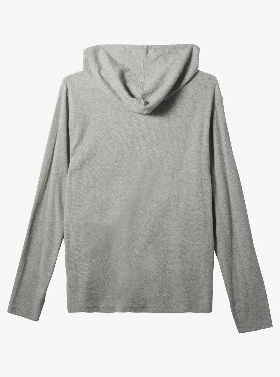 Quiksilver Drills Hooded Thermal L/S Shirt-Grey Heather