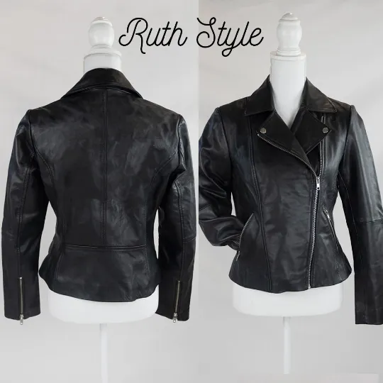 (Real Leather) Custom Initial Leather Jacket