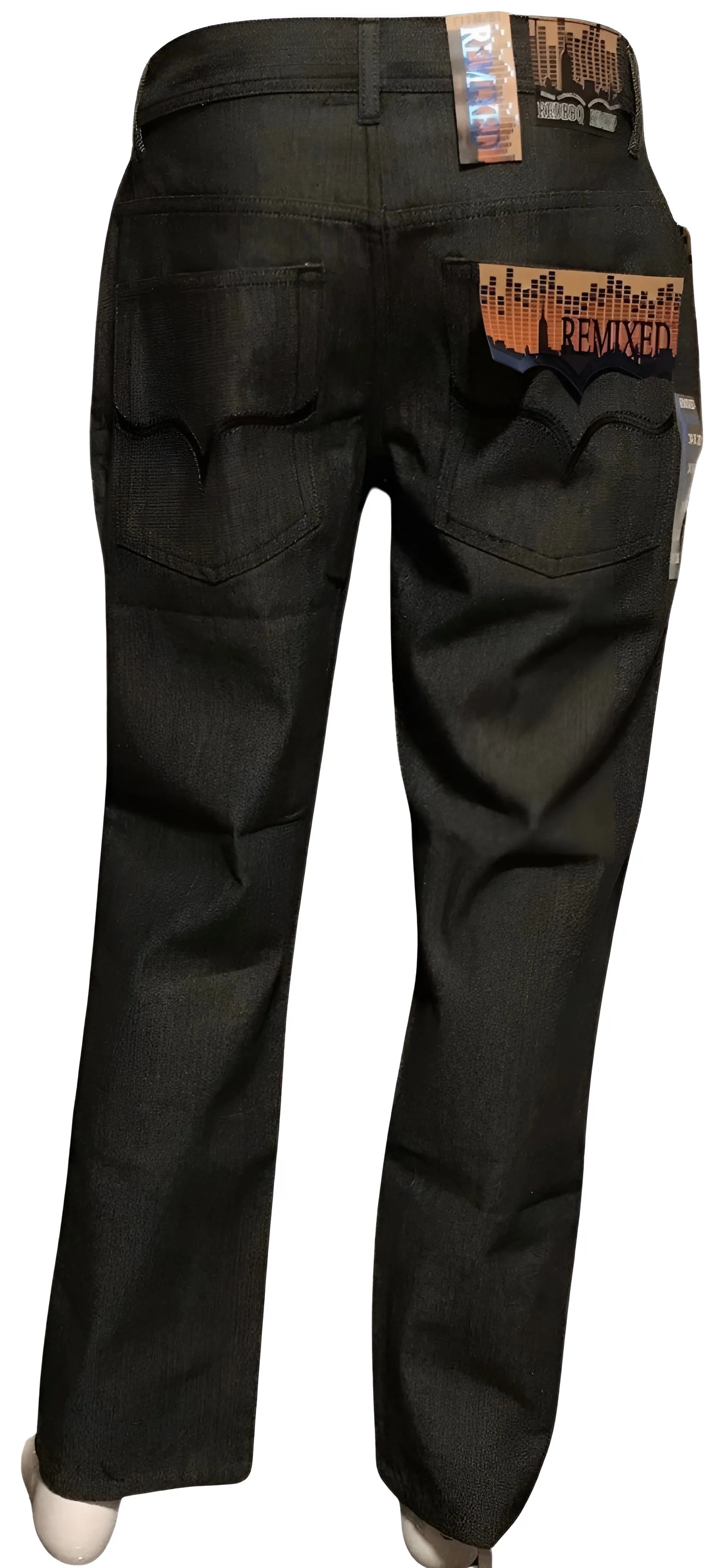 ^Red BBQ Clothing Company^ (REMIXED) DENIM JEANS (BLACK) FOR MEN ~Premium Raw Denim Collection~