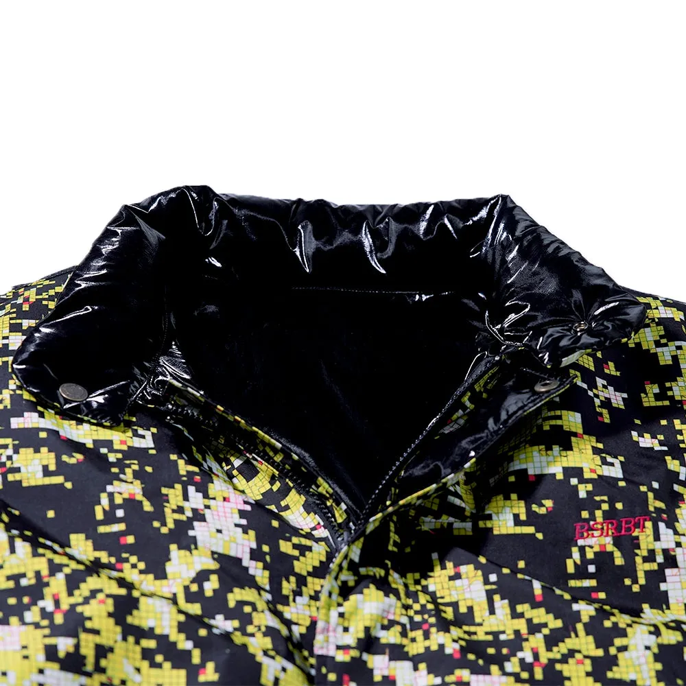 REVERSIBLE DOWN PADDING JUMPER BLACK/DOT CAMO