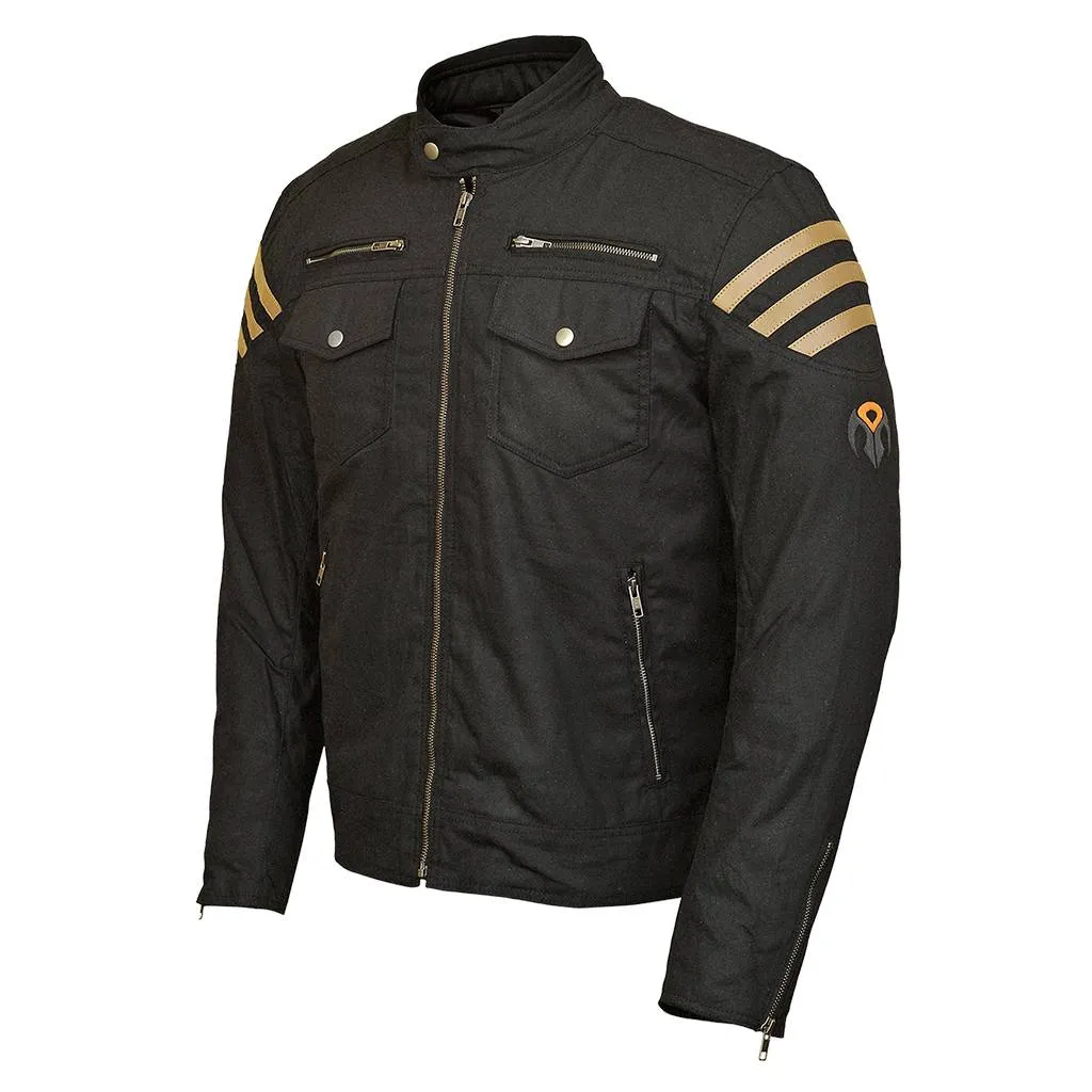 RIDERACT® Waxed Cotton Motorcycle Jacket Avista