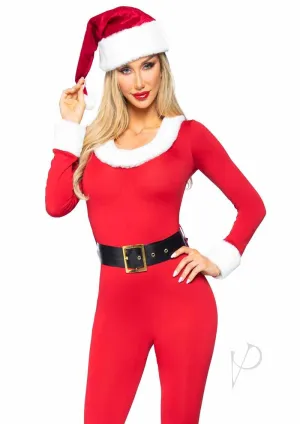 Santa Baby Jumpsuit 3pc Md Red/wht