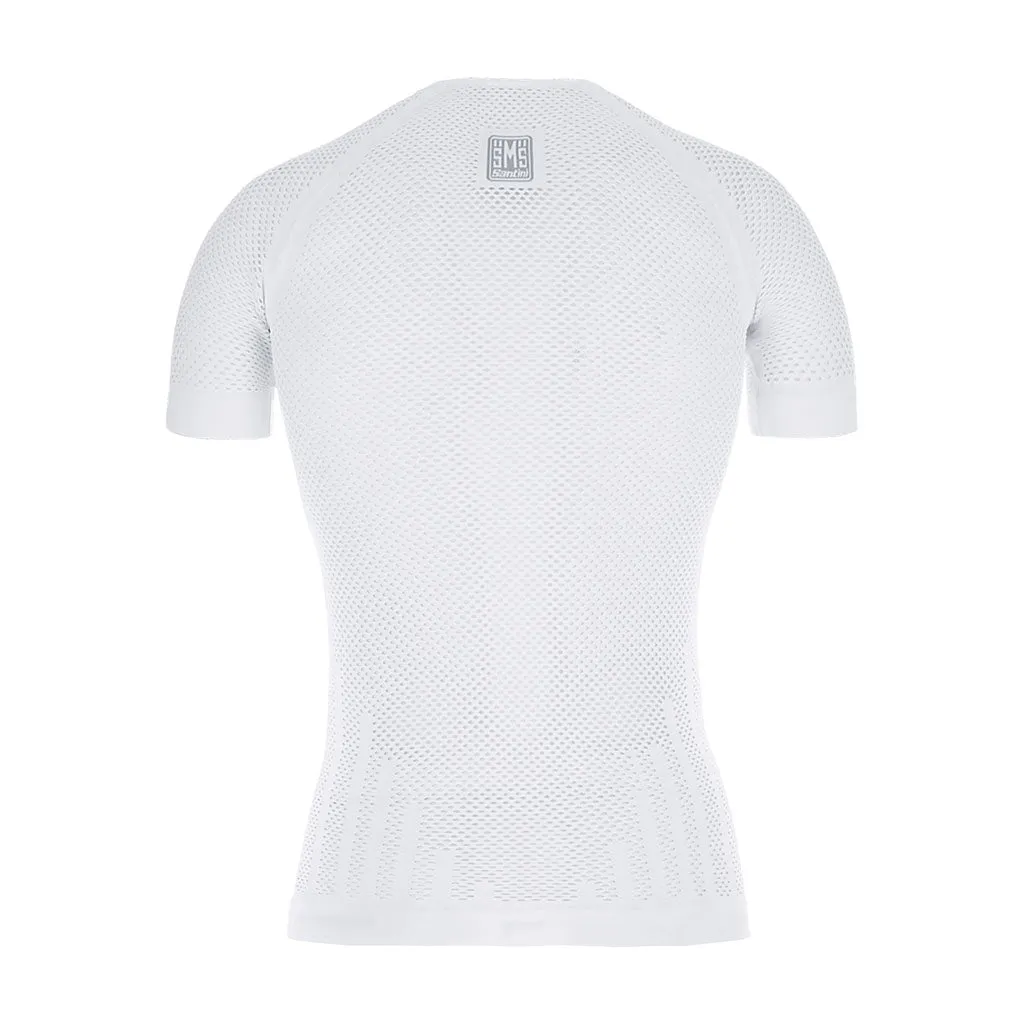 Santini Mesh Short Sleeve Baselayer - White