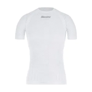 Santini Mesh Short Sleeve Baselayer - White