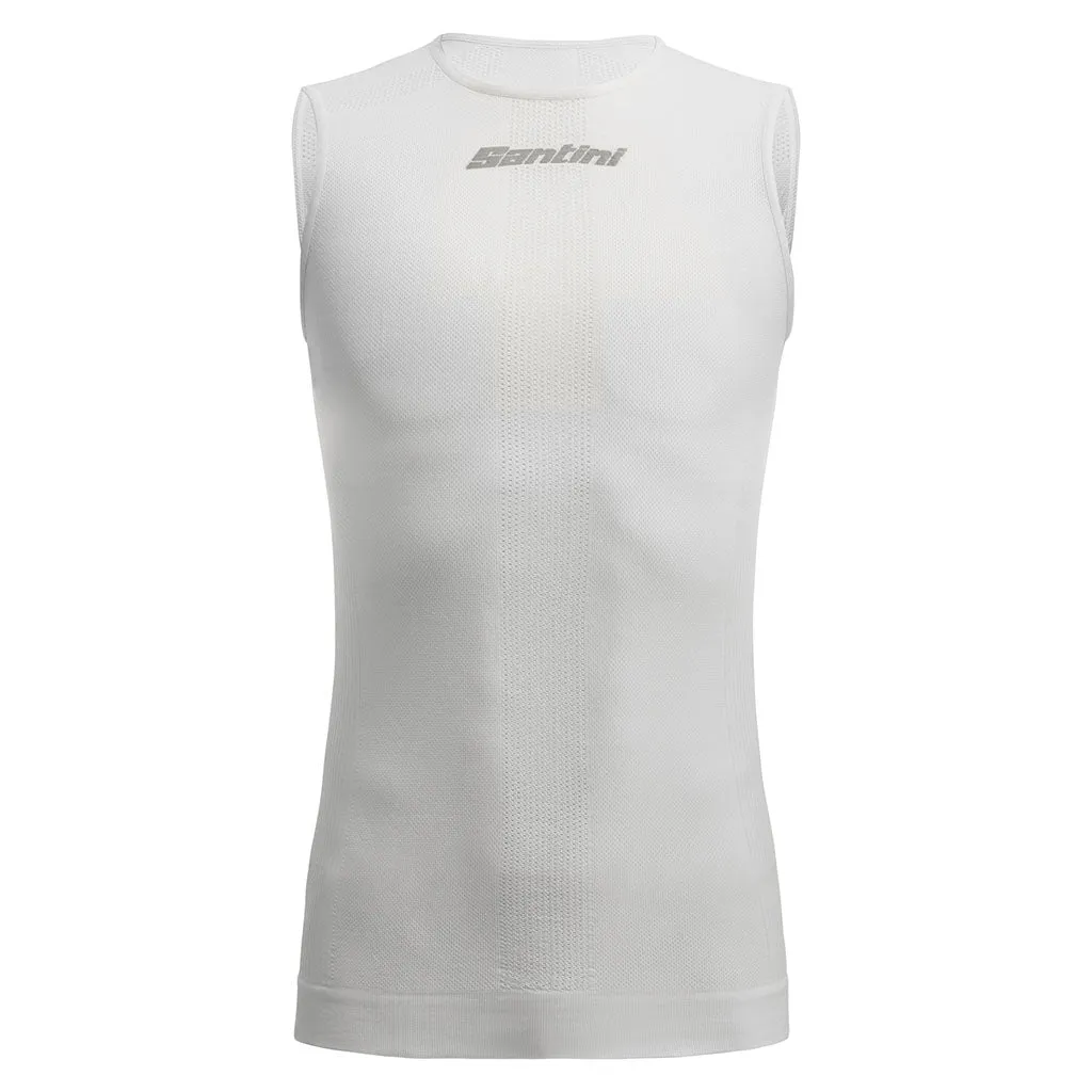 Santini Rete Sleeveless Baselayer - White