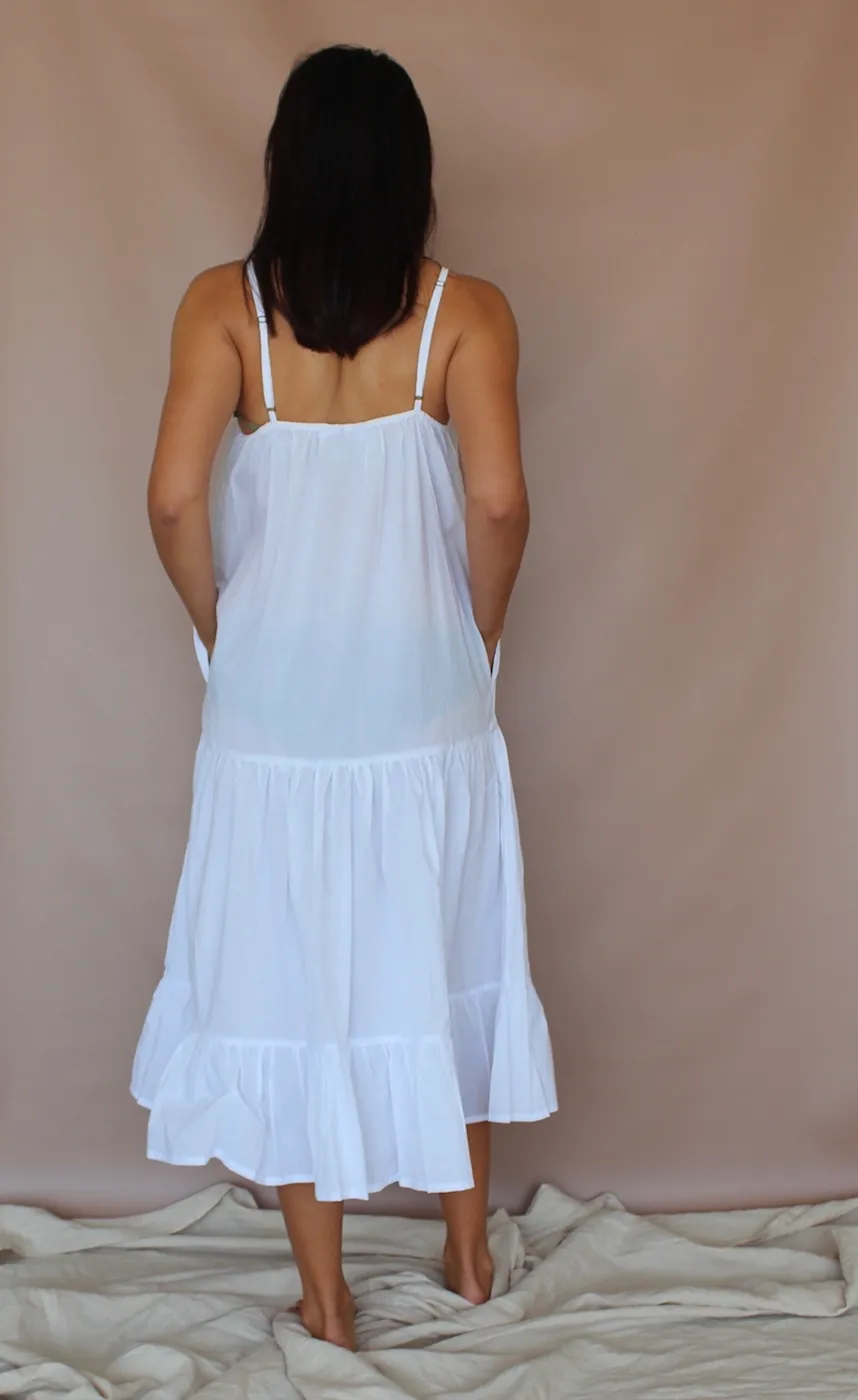 Slip Dress - Crystal White