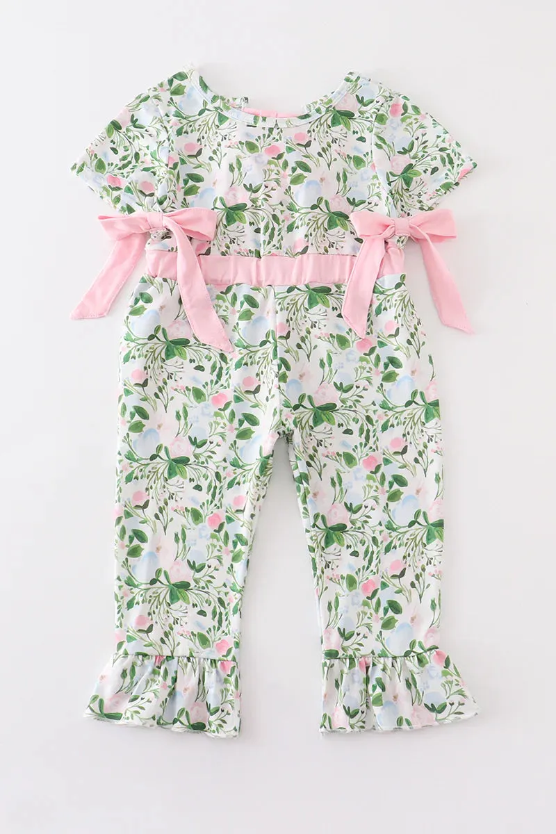 Spring Tulip Girl Jumpsuit