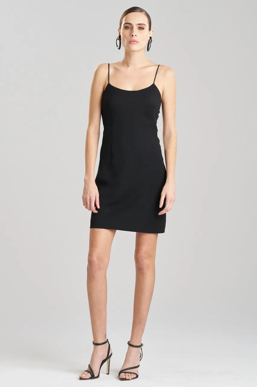 Stretch Crepe Slip Dress