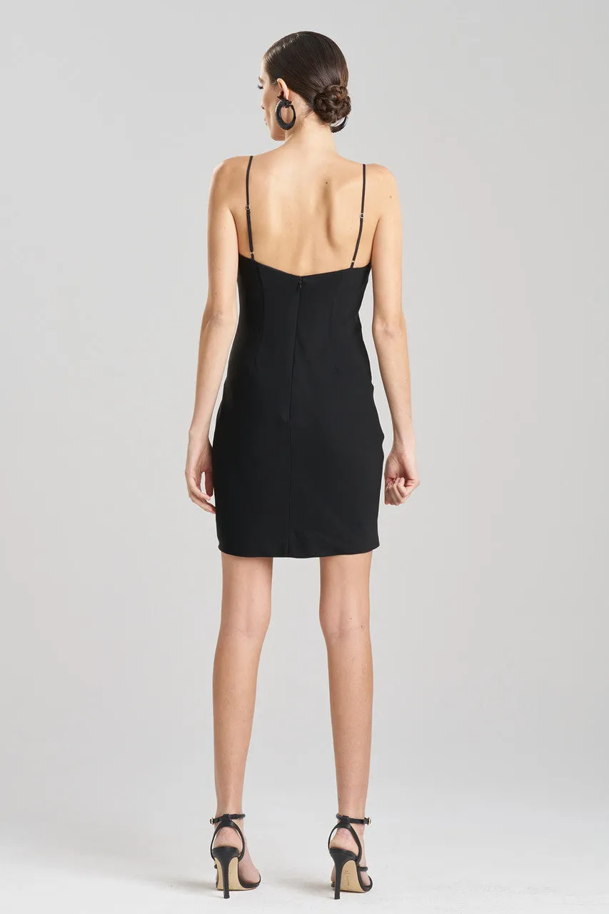 Stretch Crepe Slip Dress