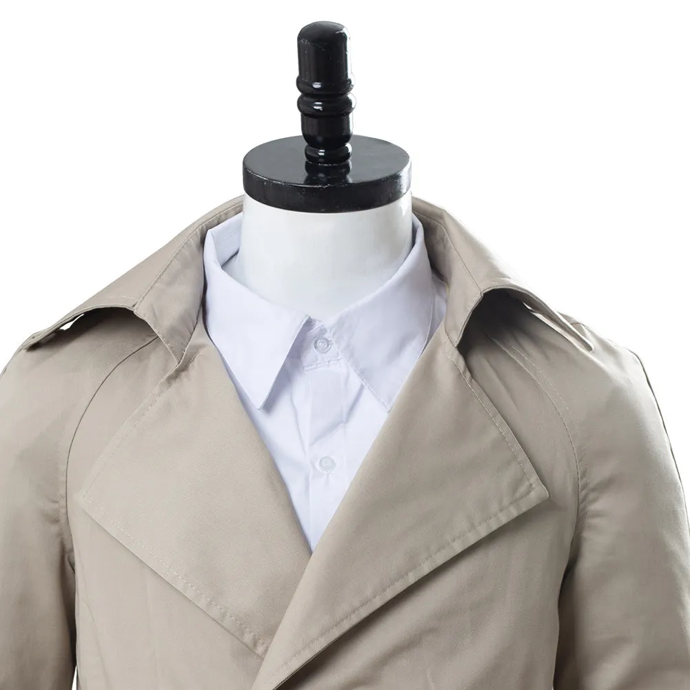 Supernatural Castiel Twill Trench Coat Costume