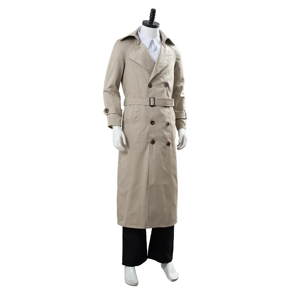 Supernatural Castiel Twill Trench Coat Costume