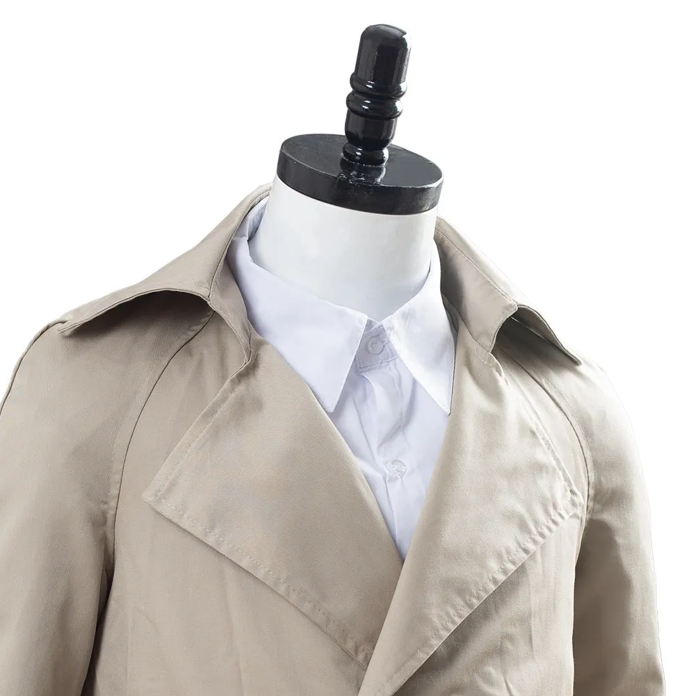 Supernatural Castiel Twill Trench Coat Costume