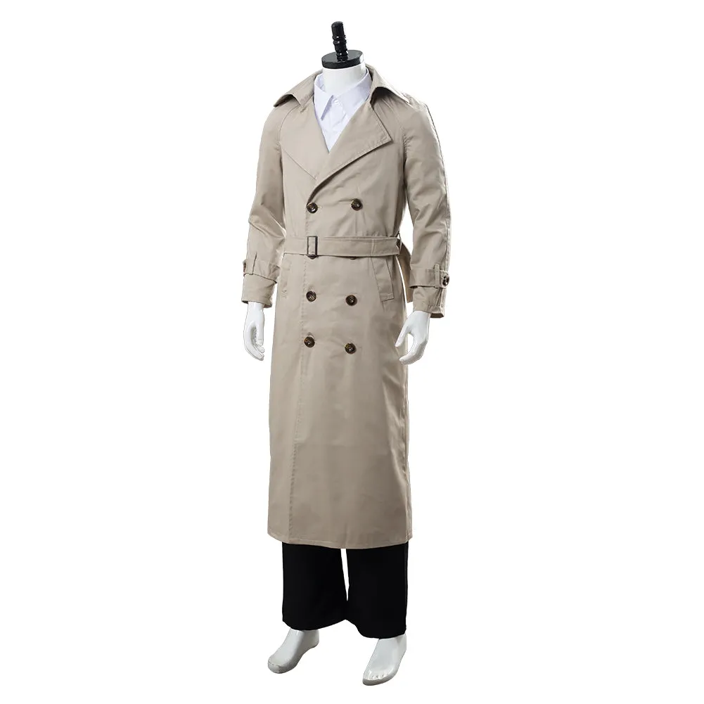 Supernatural Castiel Twill Trench Coat Costume