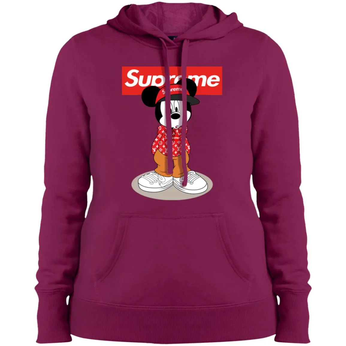 Supreme Mickey Mouse T-shirt Women Hooded Sweatshirt