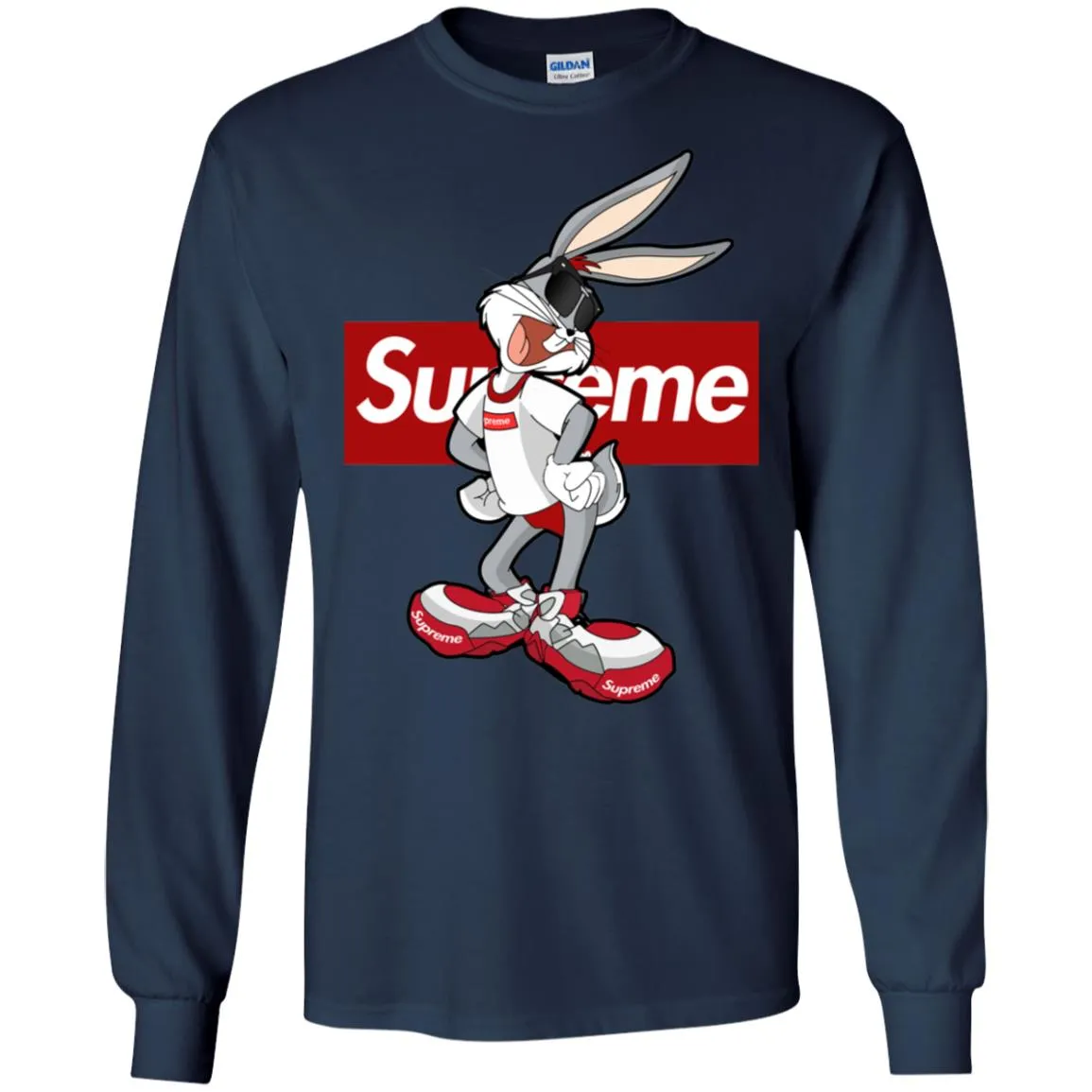 Supreme Rabbit T Shirt Men Long Sleeve Shirt