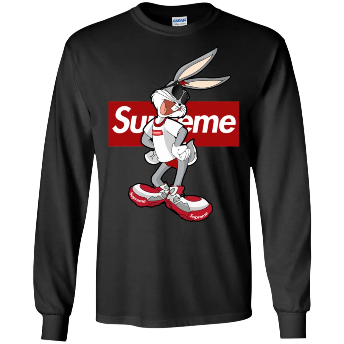 Supreme Rabbit T Shirt Men Long Sleeve Shirt