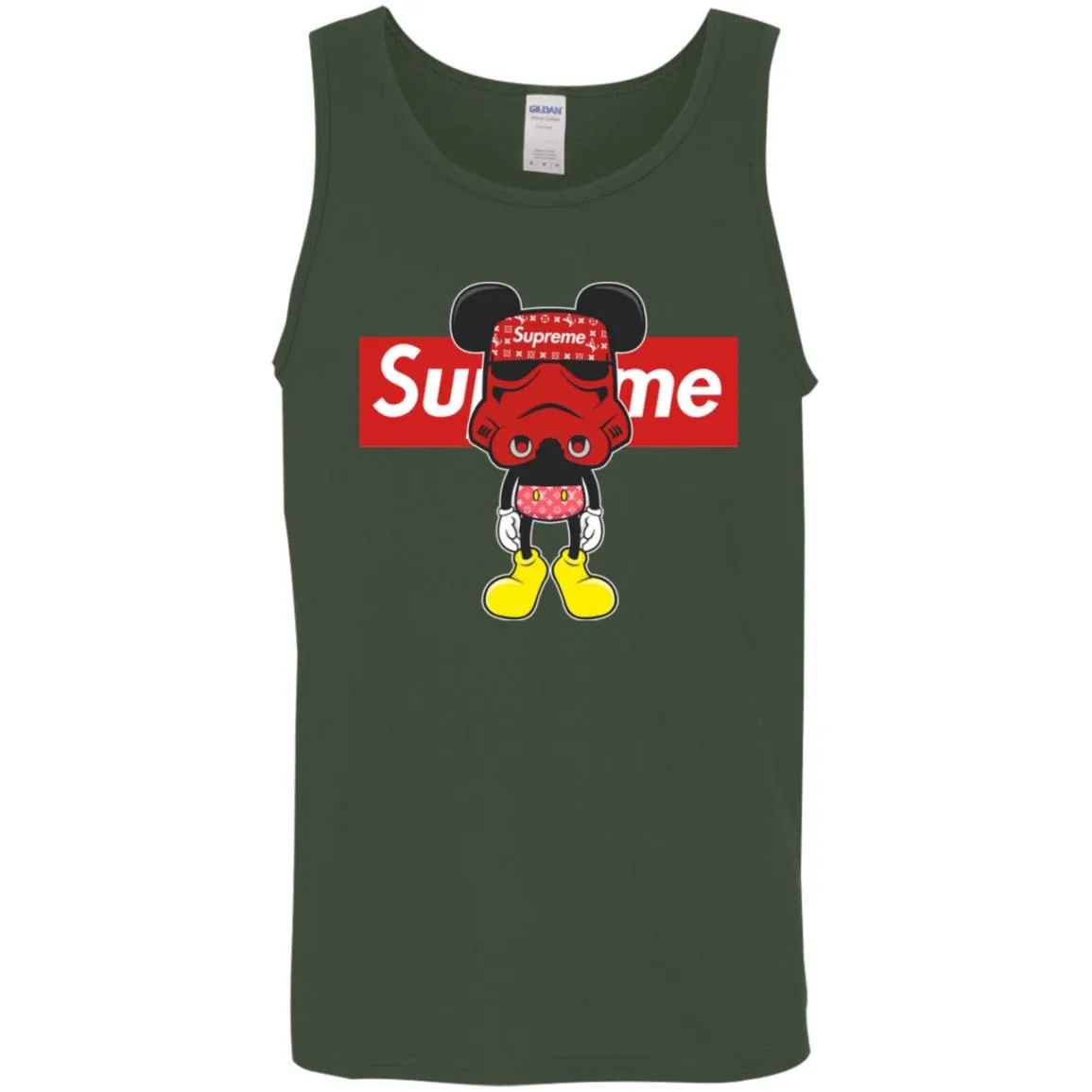 Supreme Robot Mickey Hot T-shirt Men Cotton Tank