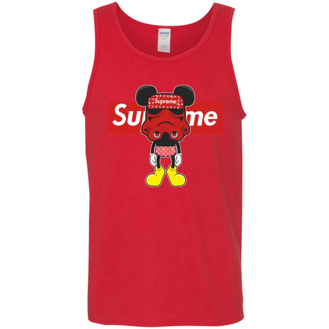 Supreme Robot Mickey Hot T-shirt Men Cotton Tank