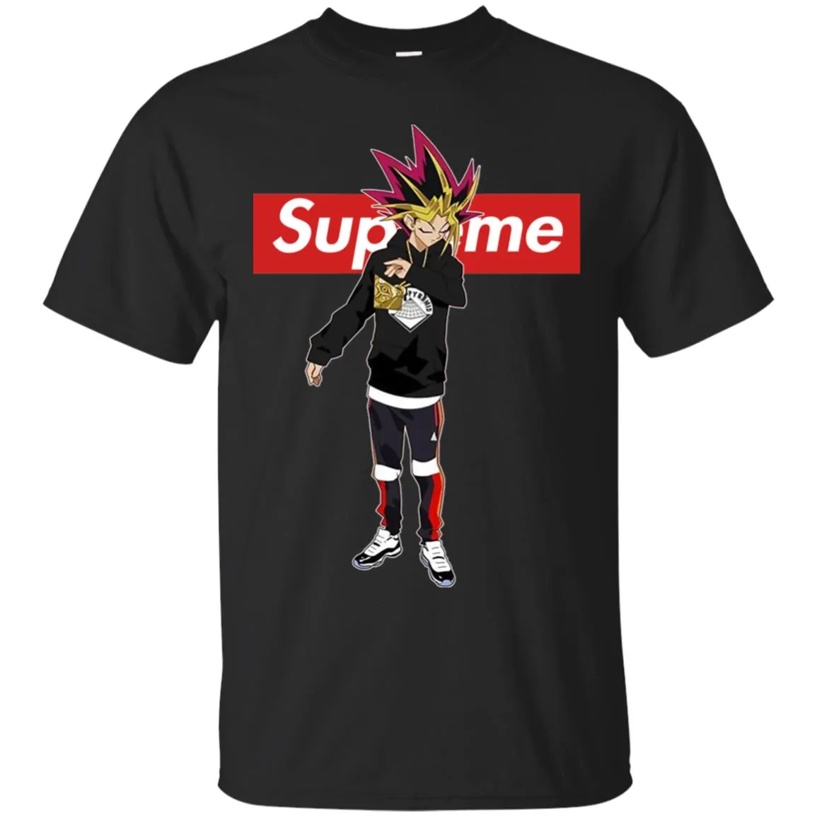 Supreme Yugi Mutou Game Yugioh T-shirt Men Cotton T-Shirt