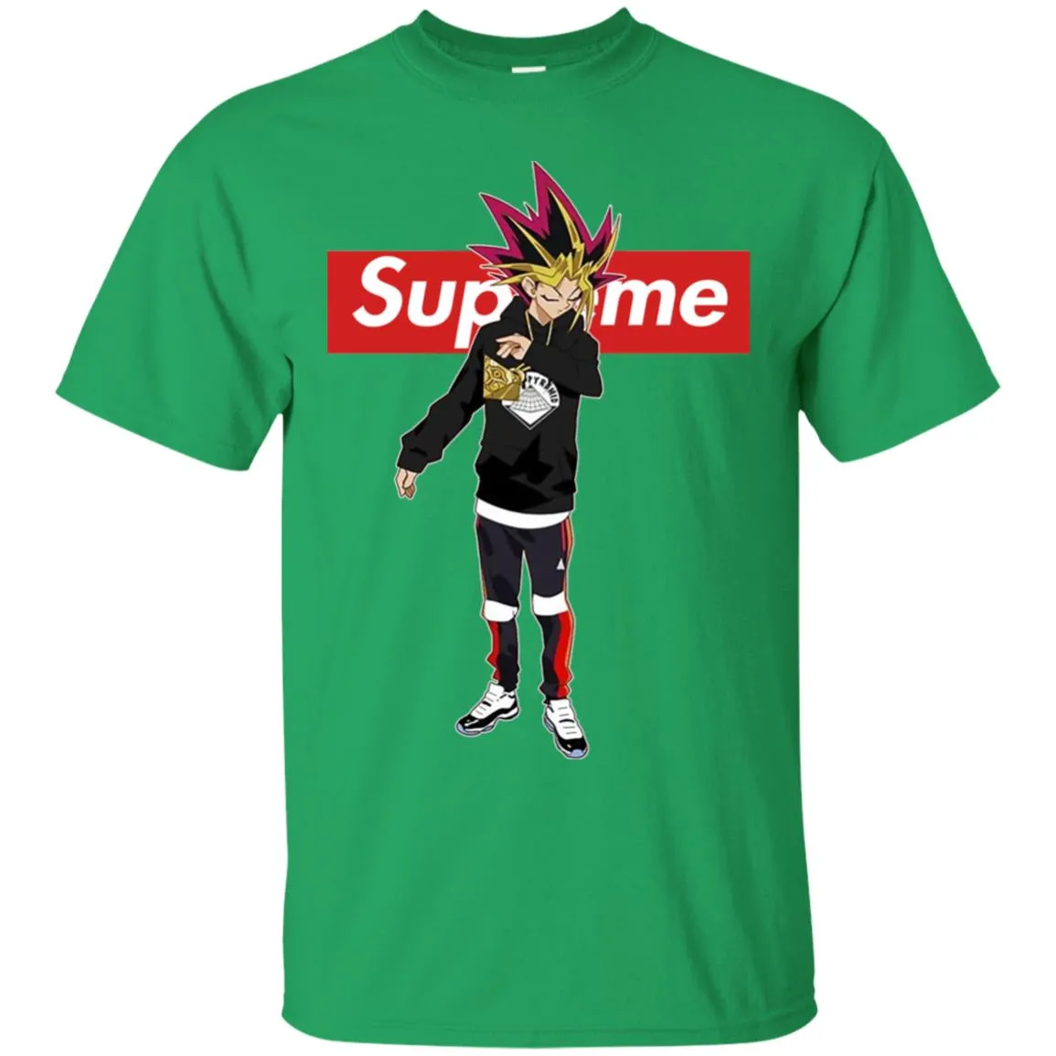 Supreme Yugi Mutou Game Yugioh T-shirt Men Cotton T-Shirt