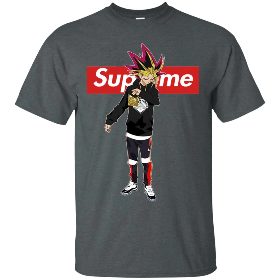 Supreme Yugi Mutou Game Yugioh T-shirt Men Cotton T-Shirt