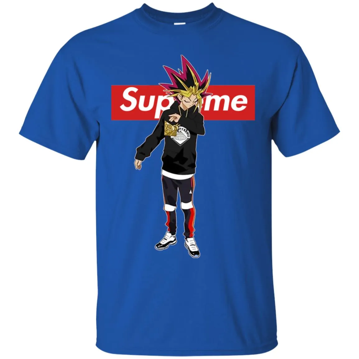 Supreme Yugi Mutou Game Yugioh T-shirt Men Cotton T-Shirt