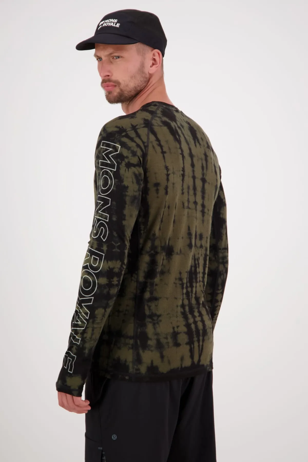 Temple Merino Long Sleeve - Olive Tie Dye