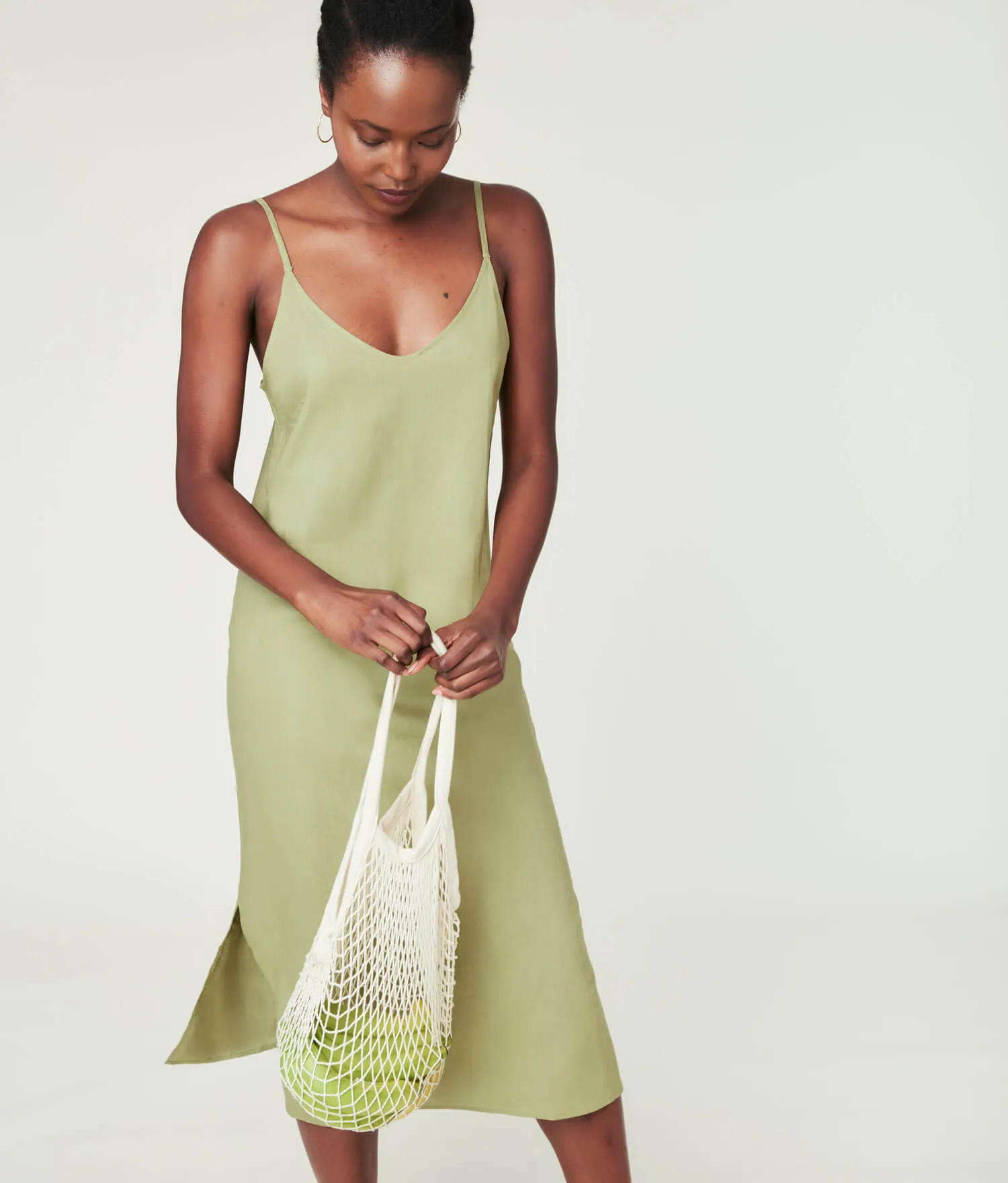 The Barreta Dress - Linen - Ivy