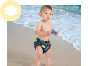 The Original Konfidence Splashy™ AquaNappy™ - One Size Fits All Swim Nappy