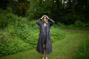 The Terra Tribe Charcoal Summer Trench Coat