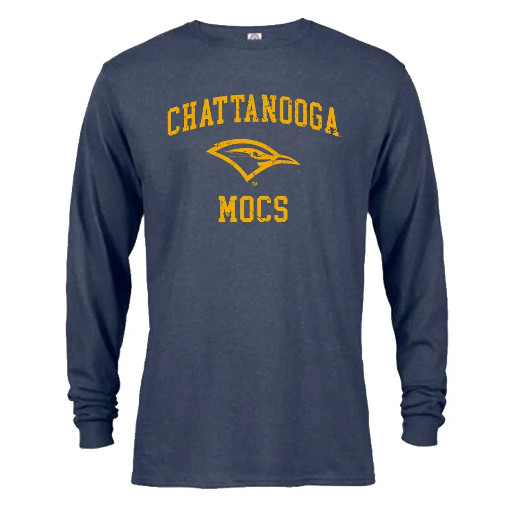 University of Tennessee Chattanooga UTC Mocs Retro Distressed Long Sleeve Shirt