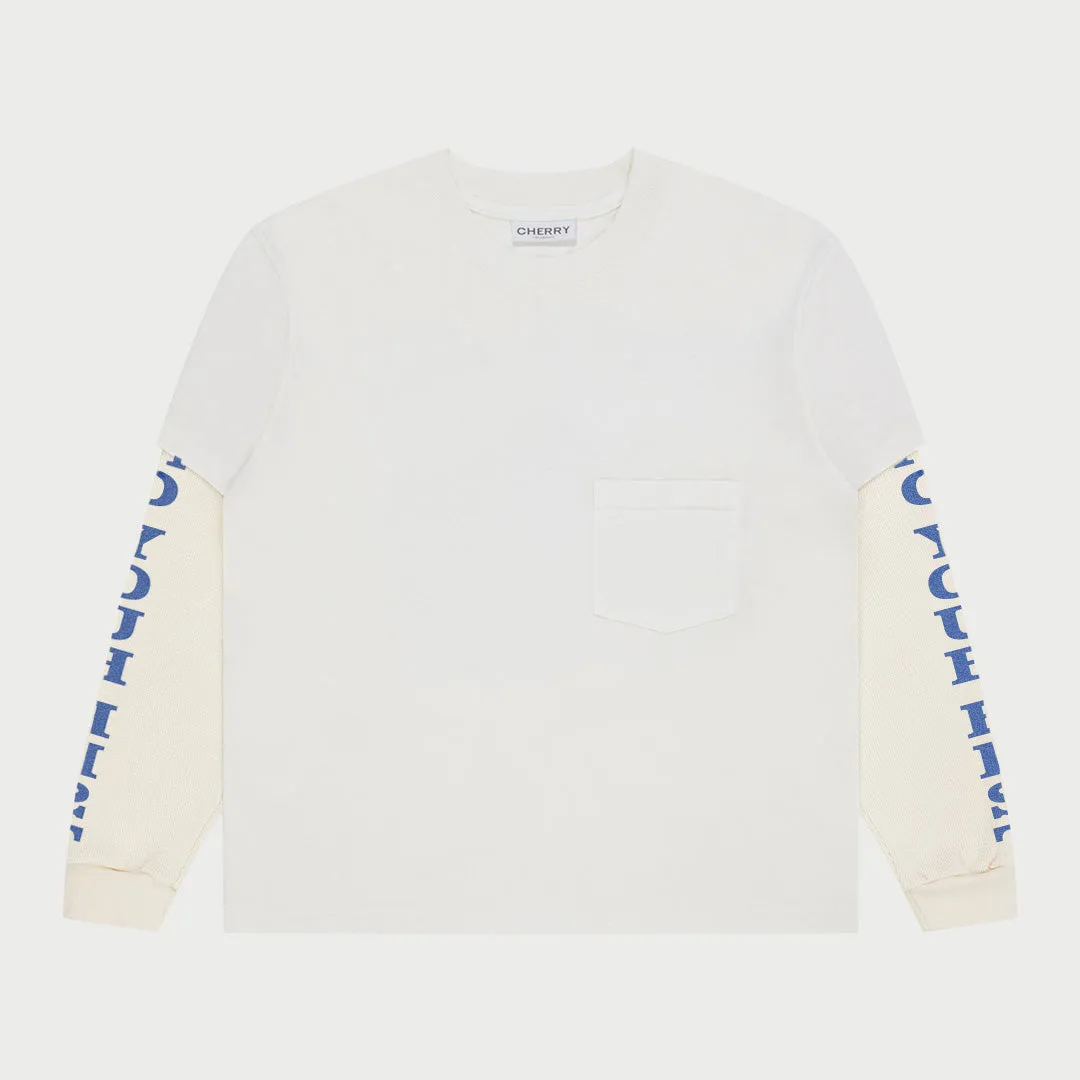 Urban Cowboy Boxy Pocket Thermal L/S Tee (White)