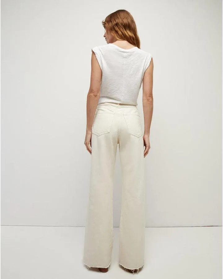 Veronica Beard Taylor High Rise Wide Leg Jeans