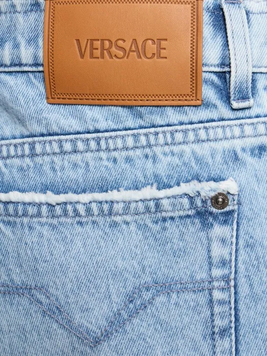 Versace   Stonewashed denim straight jeans 