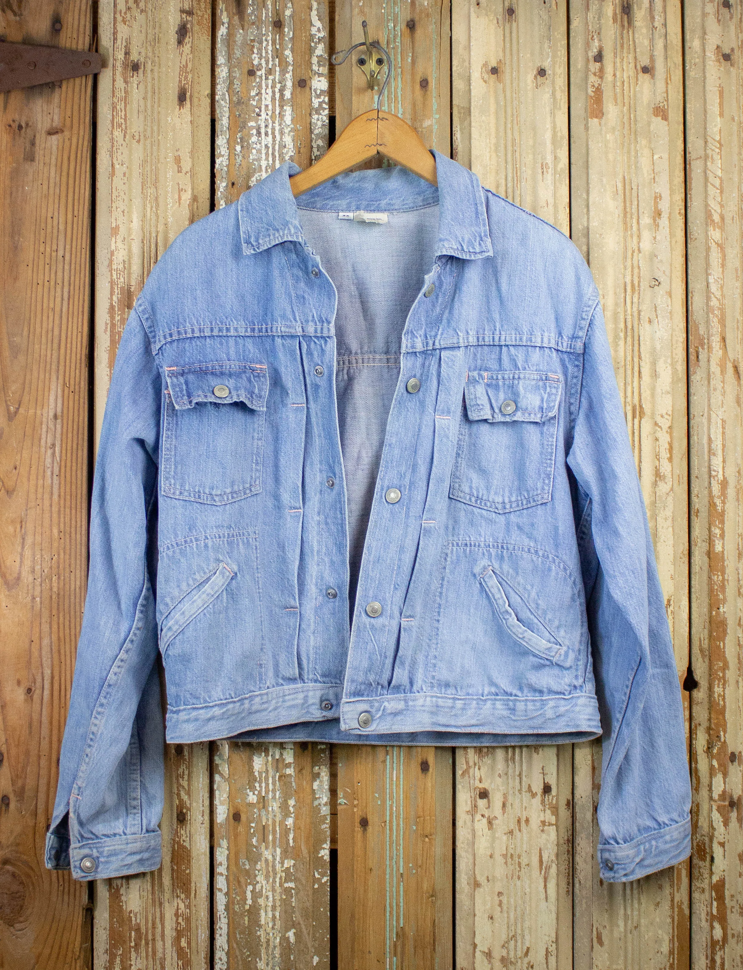 Vintage JcPenney Ranchcraft Denim Trucker Jacket 70s Light Wash Small